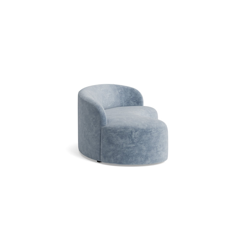 Sofia Right Arm Sofa, Vintage Chenille - Smoky Blue
