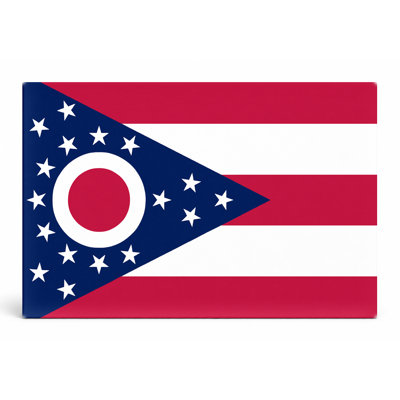 Ohio State Flag - paysage, art mural sur toile