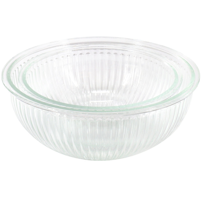 Glass Food Storage - Set of 2 Containers and 2 Lids