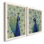 «Blue Peacock I», toile encadrée de qualité supérieure - prête à être accrochée-1740007314-1740007324