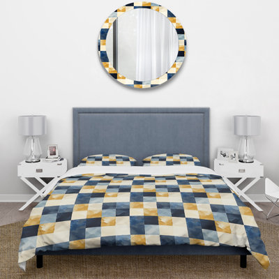 Ensemble de housse de couette Mid-Century Gingham II - Mid-Century