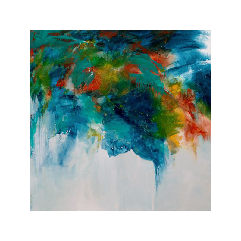 Spring Spring par Samuel Kane - Peinture, Plexi, H 24 po x l 24 po x P 1,5 po
