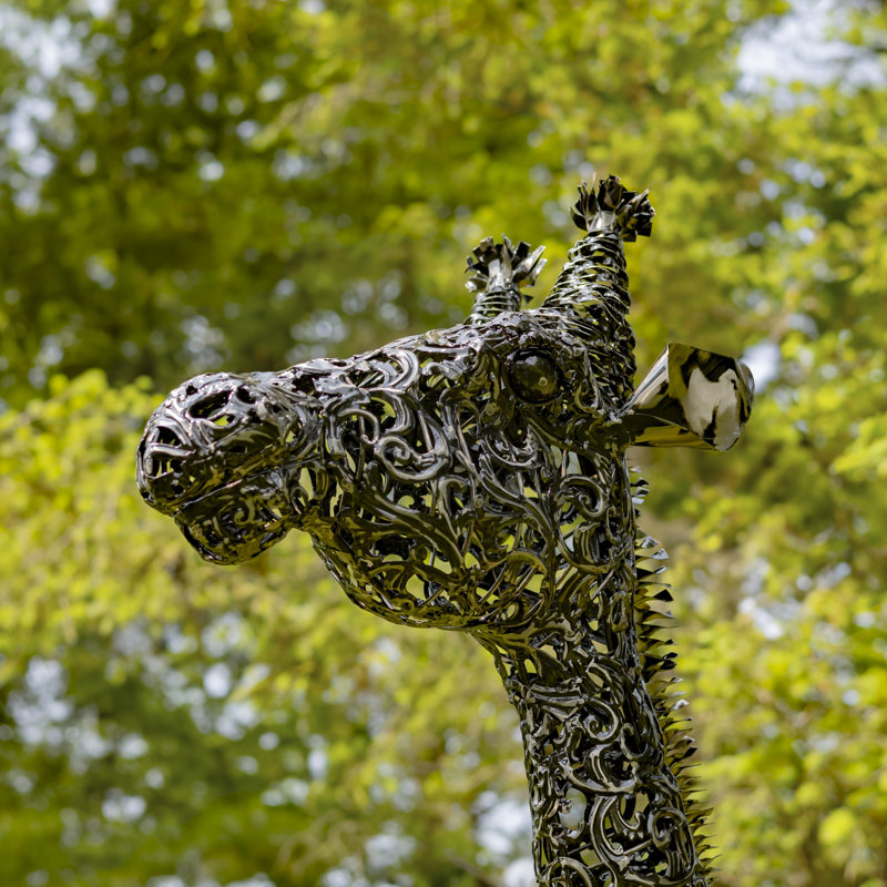 Statue de jardin en métal Meyeroff Giraffes