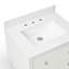 Capri 28" Solid Wood Single Sink Bathrom Vanity with 2" Thassos White Quartz Countertop-70715101-96881987
