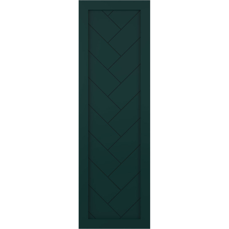 Volets à fixation fixe en PVC True Fit, Vert thermique, 18", 34"