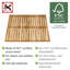 Bolinger Acacia Hardwood Non-Slip Bath Mat