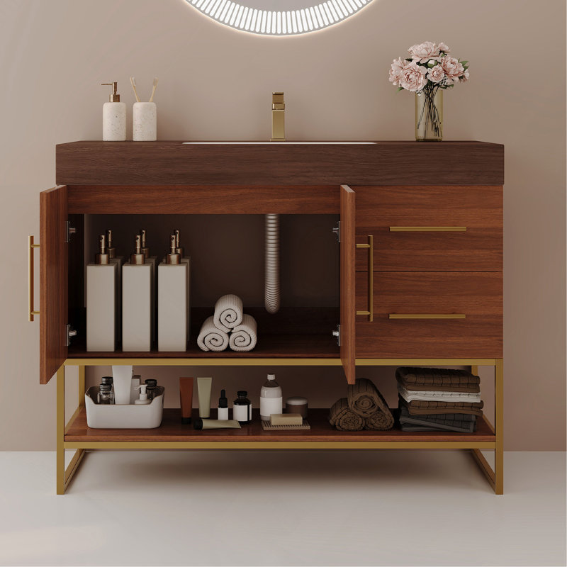 Armoire autoportante 36 po, Noyer, Noyer