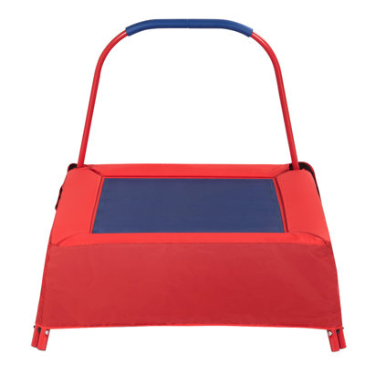 Aaron Freeport Park in. Square Fitness Trampoline with Handlebar