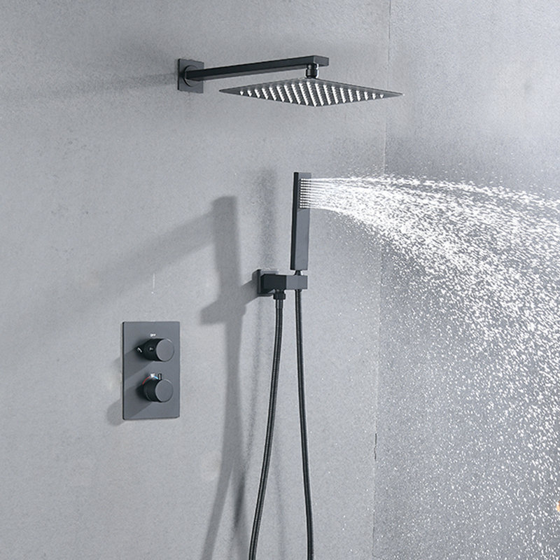 Système de douche thermostatique complet avec valve brute