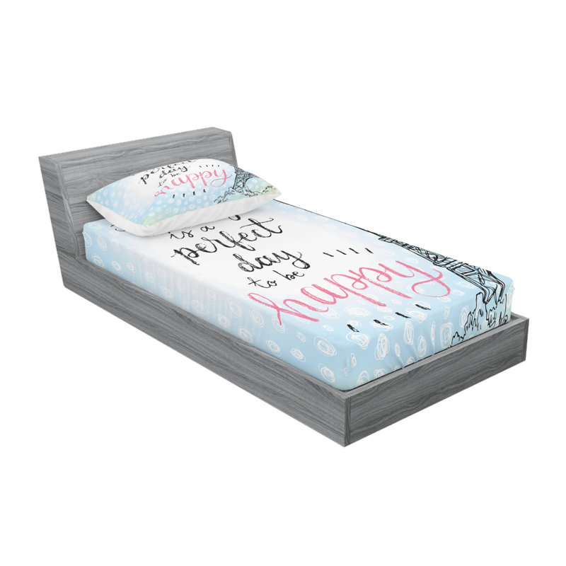 Microfiber Sheet Set, Twin XL Sheet Set with Fitted Sheet