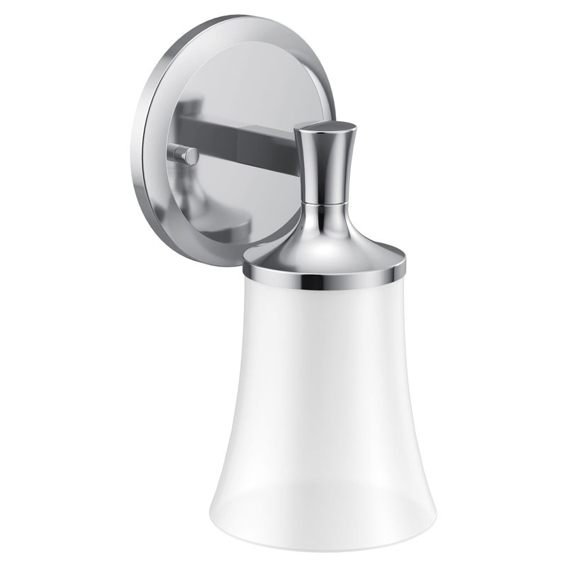 Flara Vanity 1-Light Bath Sconce, Chrome