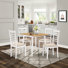 Ahwahnee 4 - Person Drop Leaf Rubberwood Solid Wood Dining Set