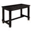 Table de bar rustique pour salle à manger, noire antique, construction en bois massif, hauteur idéale pour la maison