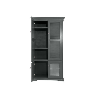 Garde-manger double en bois massif avec portes à volets