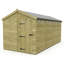 Total Sheds 8ft x 20ft Security Apex Shed - Heavy-Duty Hasp Staple Anti-Tamper - Pressure Treated Timber - UK Manufactured