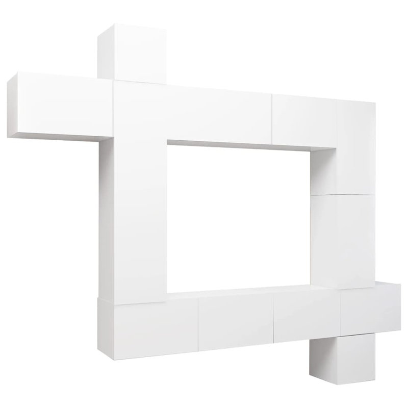 Blacine Unfinished Floating Entertainment Centre, White
