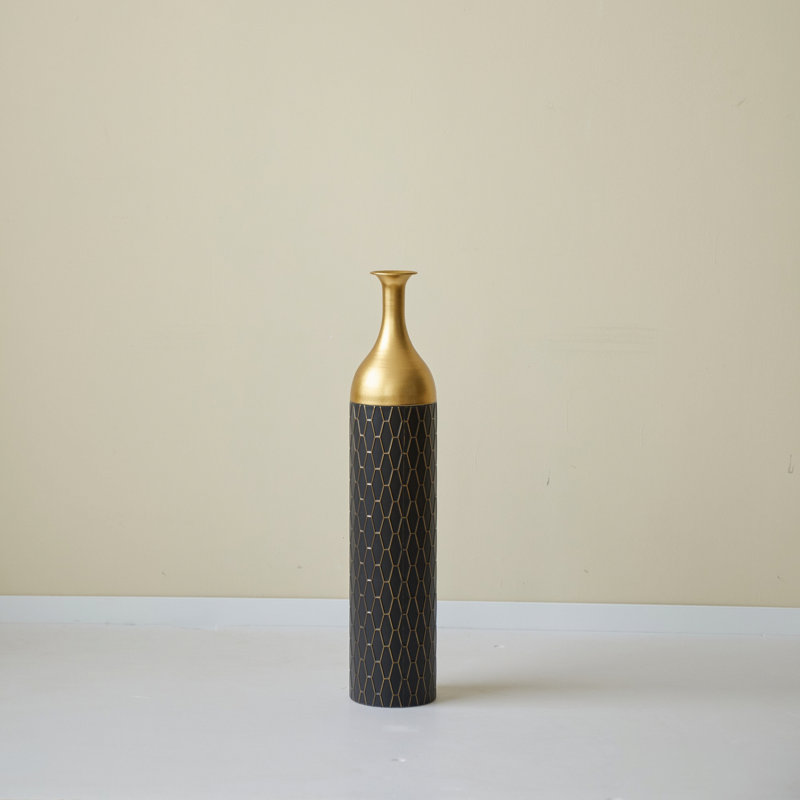 Set Of 3 Metal Vase,  Floor Vases For Decoration