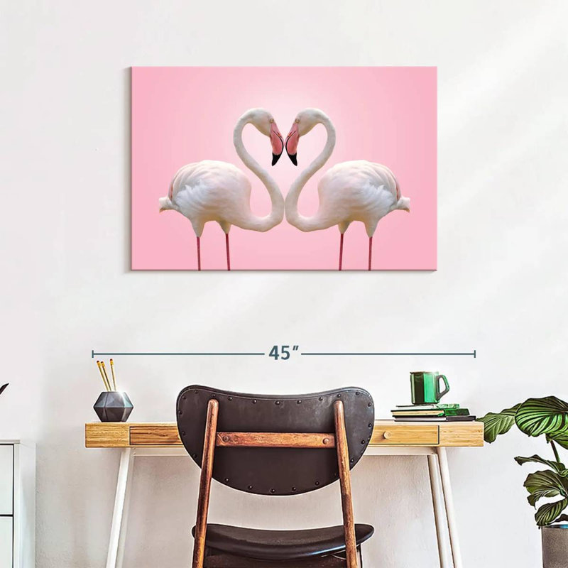 Brampt Flamingo Affection, 24" H x 36" W