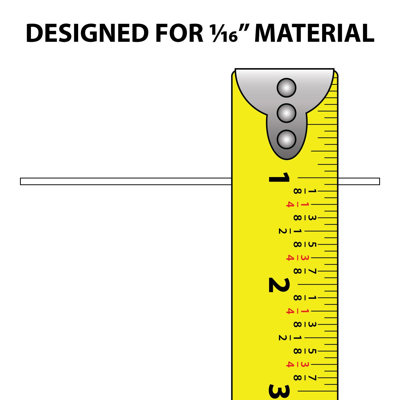 1/16In Rigid PVC | Divider Moulding | 8Ft Length