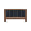 Cadre de lit grand en bois de pin de qualité supérieure, cadre de lit grand avec tête de lit inclus, lit Mid Century Modern, couleur noyer et vert-188989995-188989992