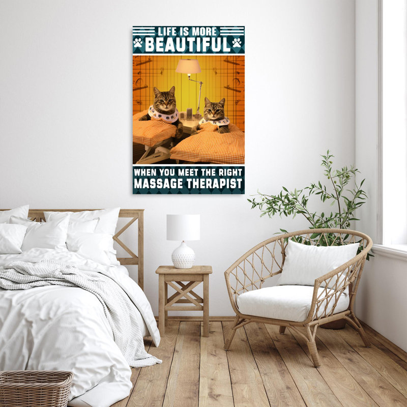 You Meet The Right Massage Therapist, H 14 po x l 11 po x P 1,25 po