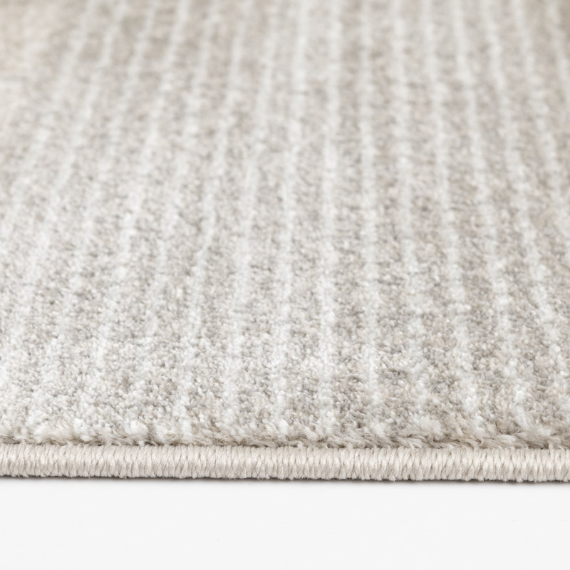 Bungalow Rose Puryear Beige/Taupe Abstract Indoor Polypropylene Area Rug, Rectangle 4'11.1" x 7'6.6"