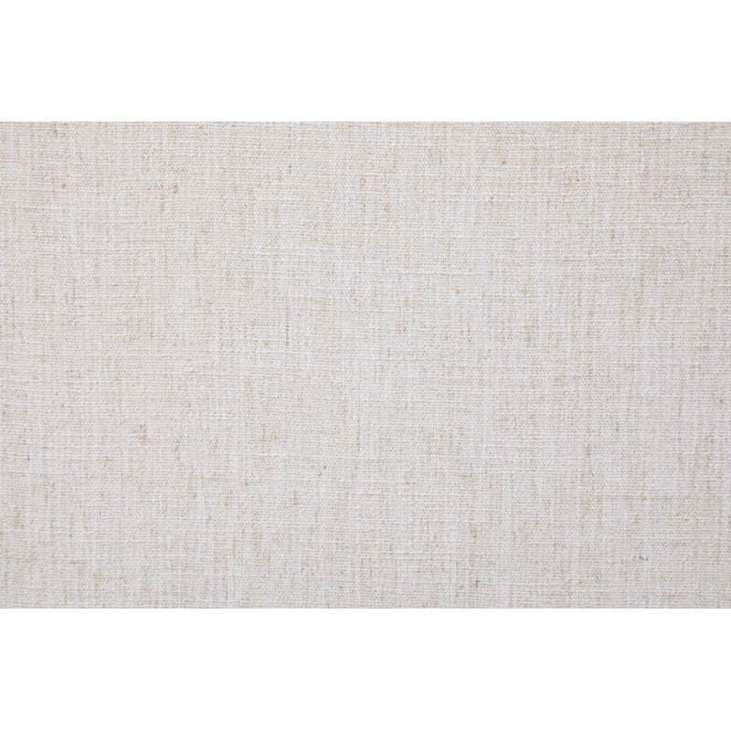 Chaise d'appoint en tissu blanc transitionnel avec garniture cloutée | Entretien facile (nettoyage par solvant doux) sans accoudoirs