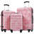 Hardshell Luggage Sets 3 pcs Spinner Suitcase with TSA Lock Lightweight-20"+24"+28" Luggages
