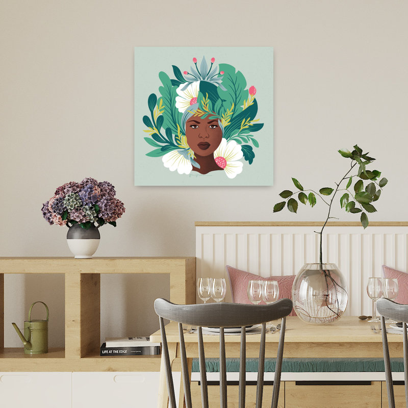 Lush Life VII, plante abstraite, art tropical, H 18 po x l 18 po