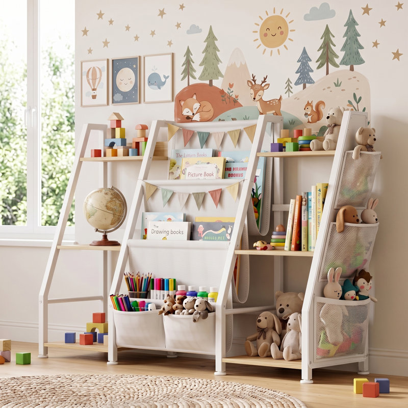 Bibliothèque pour enfants 29,9 po H, Natural Wood