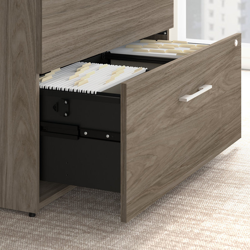 Classeur à 2 tiroirs Office 500, Hickory moderne