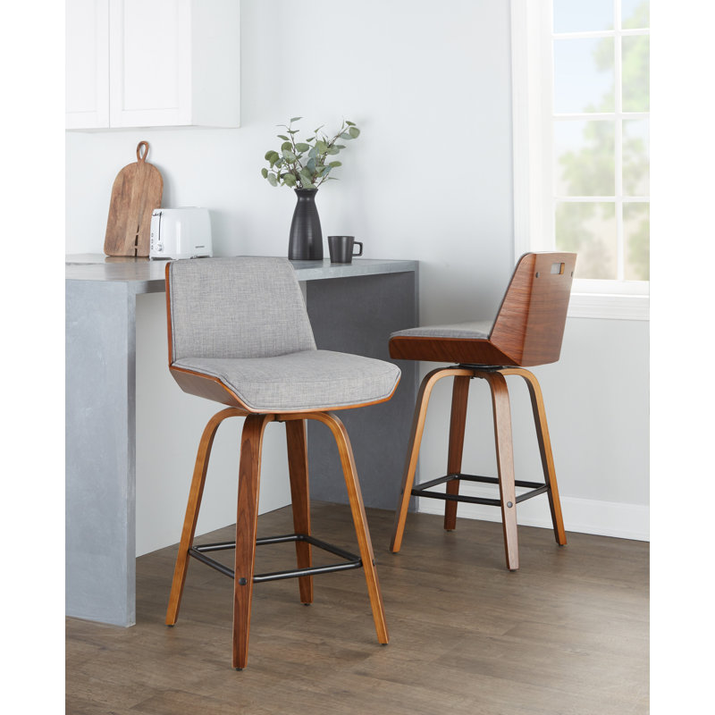 Craiginorne 25.25" Counter Stool, Light Gray