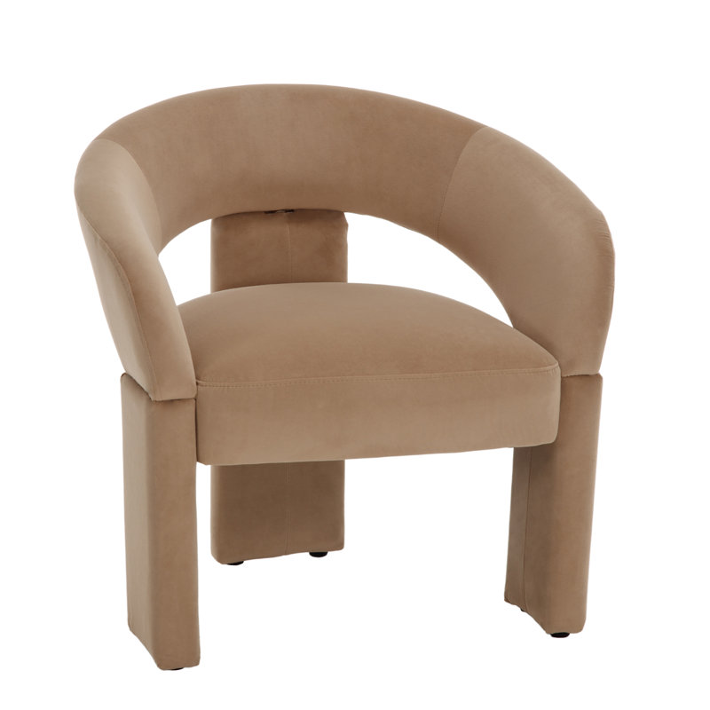 Fauteuils d'appoint demi-tonneau modernes Mid-Century, Kaki
