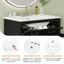 Meuble-lavabo de 30 po avec lavabo en céramique, armoire moderne noire, 2 portes et tablette réglable en hauteur pour meuble-lavabo, meuble-lavabo à 2 portes offrant un espace amélioré-58698996