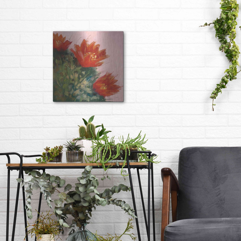 «Blooming Succulent IV» par Carol Rowan, H 12 po x l 12 po 