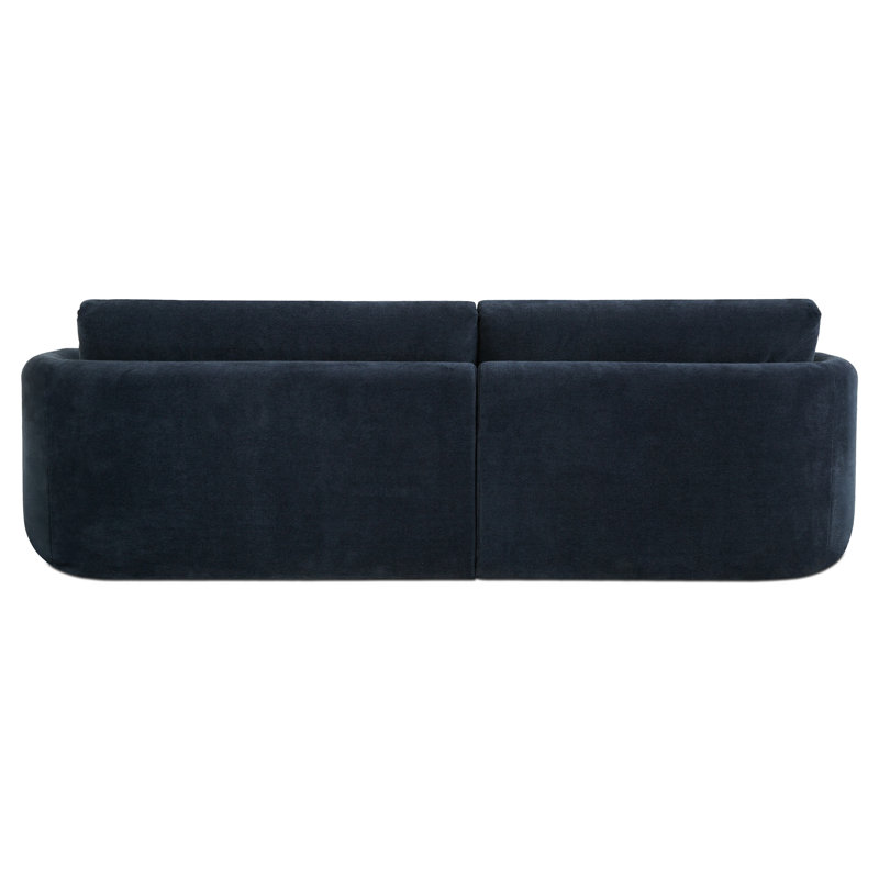 Emmy Sectional Ginger Left, Left Hand Facing, Dark Blue Polyester