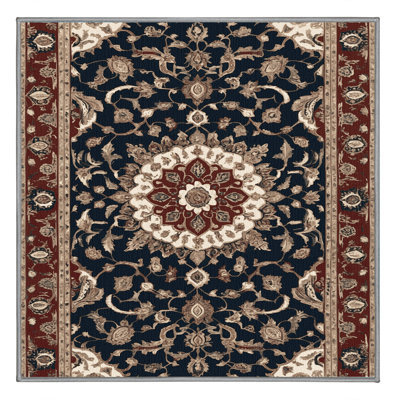 Machine Washable Persian Gray Area Rug