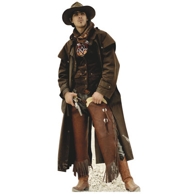 «Outlaw Cowboy 1883 Yellowstone Western» découpé en carton debout