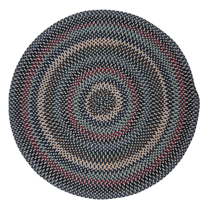 Tapis réversible en laine Lettie, Rond 5 pi