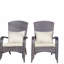 Chaise de patio avec coussins (coussin beige)
