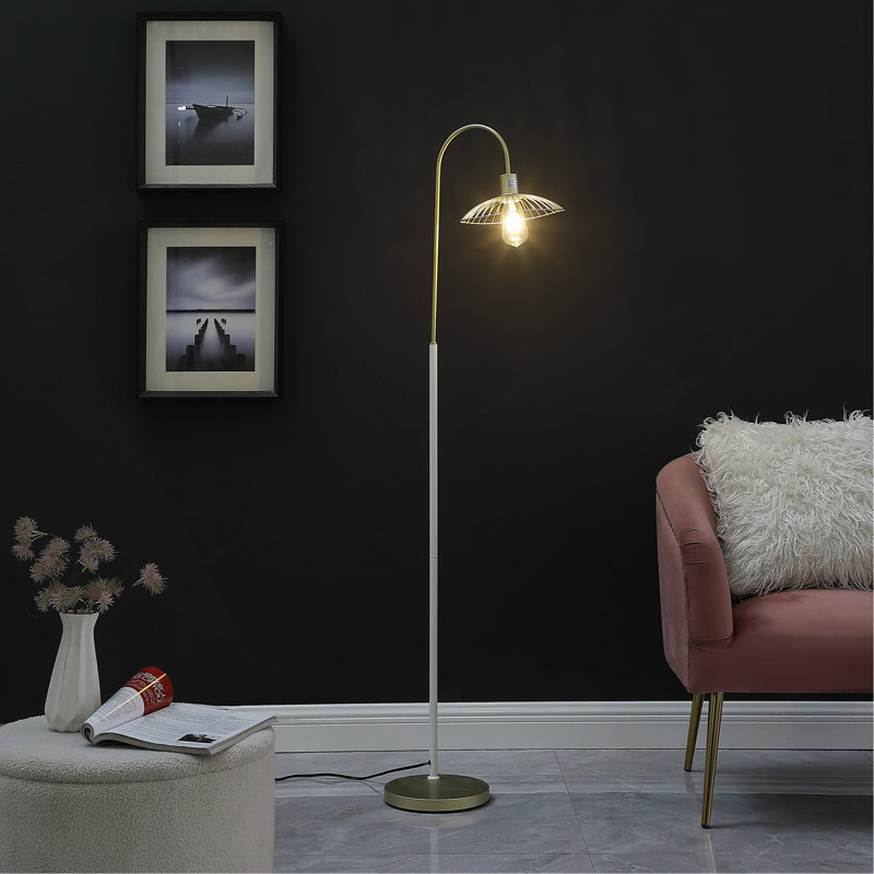 Lampe sur pied en métal 64 po
