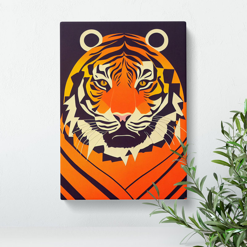 XC1022-4667X Tiger Abstract No.5 - Wrapped Canvas Print, Wrapped Canvas, 50cm H x 35cm W x 3cm D
