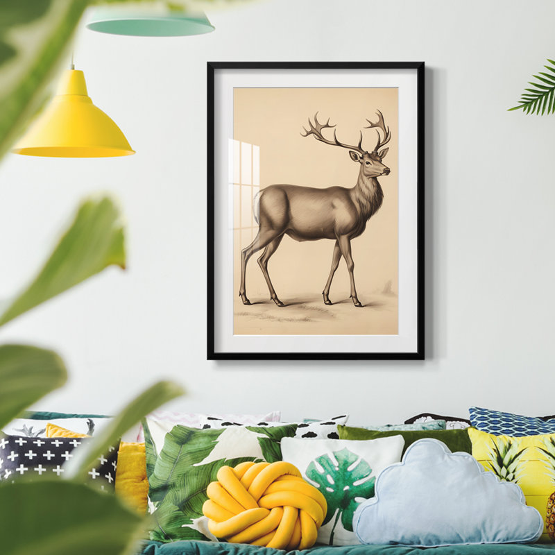 Vintage Animal Print VII - Reproduction encadrée, Noir