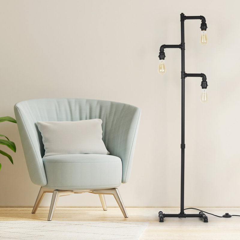 Archelle 59.84'' Black Tree Floor Lamp