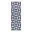 Geometric Area Rug in Deep Ocean Blue/Ivory-50686313