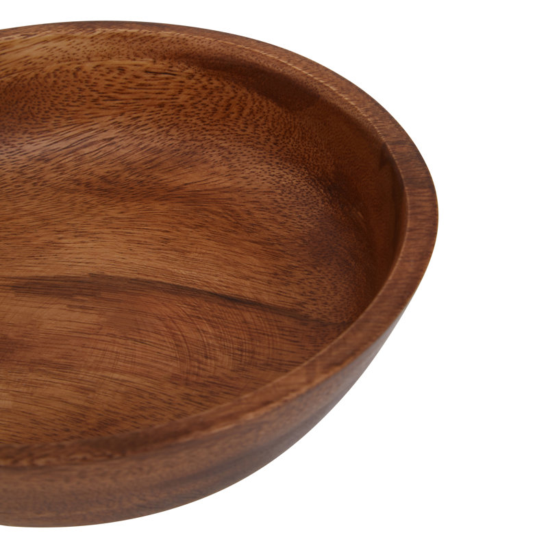 Solid Wood Decorative Bowl
