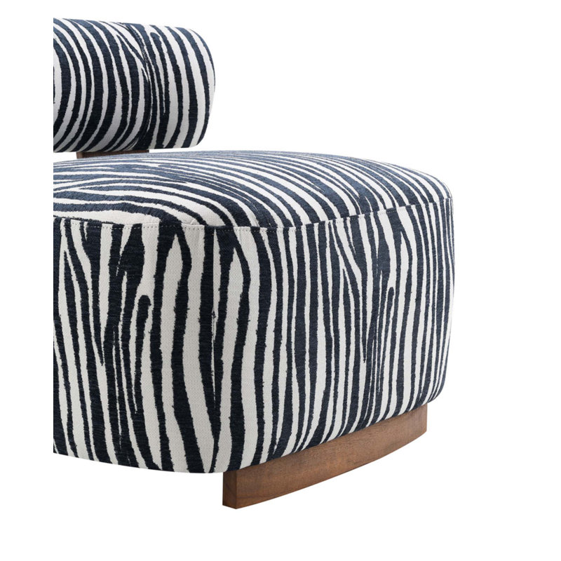 Chaise d'appoint de style contemporain, Brun