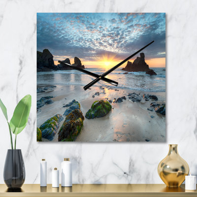 Beautiful Porthcothan Bay - Modern Wall Clock