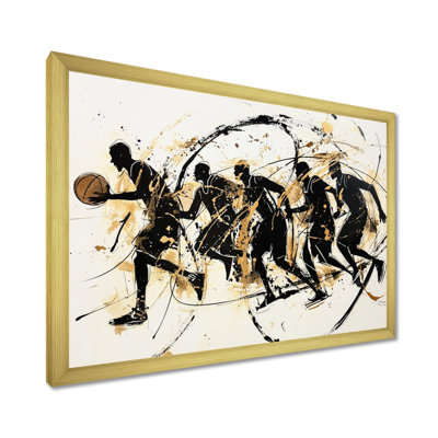 Glam Basketball Playful joueurs I - Sport Basketball, impression d'art mural
