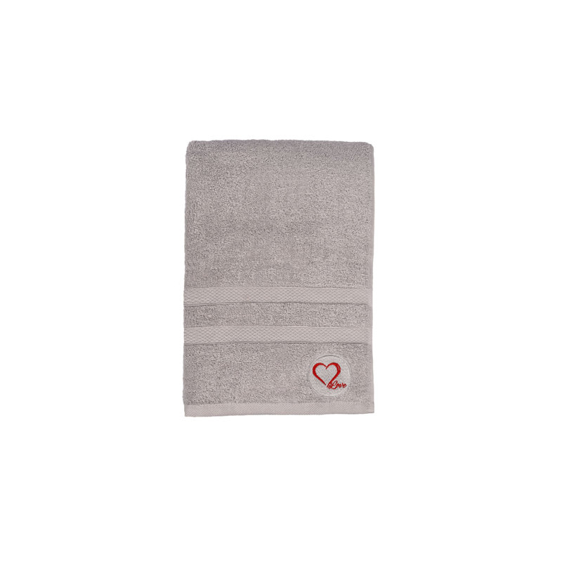 Serviette de bain en coton biologique de qualité supérieure, 1 pièce, 27,6 po x 55,1 po | 100% coton, 520 g / m² | Lavable à la machine, couleur grise | Serviette douce, absorbante et écologique pour une expérience de salle de bain luxueuse